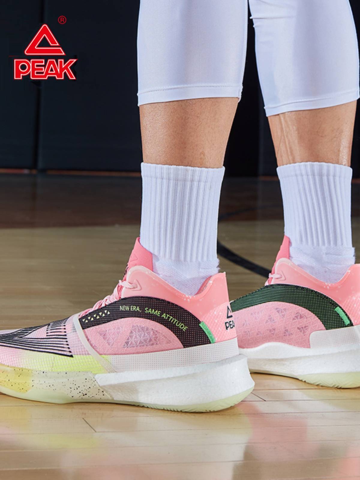 Peak Great Triangle Basketball Shoes Pink Tao Red Wizes Surging Technology Carbon Board Men's Sports Shoes