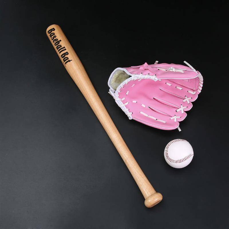 Adult suite oak stick with pink gloves