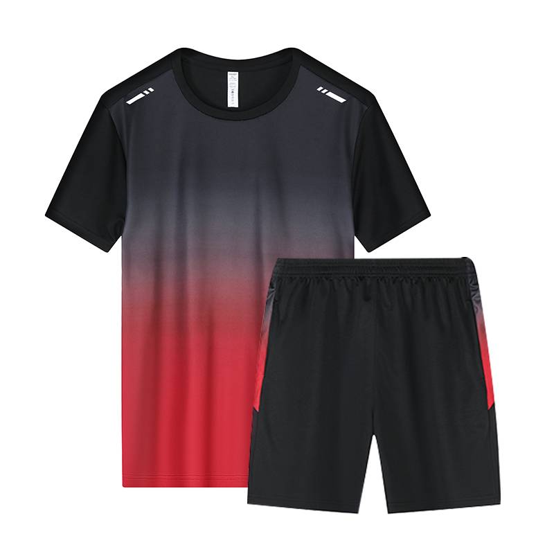 Peak sportswear set short -sleeved summer fast dry breathable T -shirt morning running basketball training shorts gym clothes