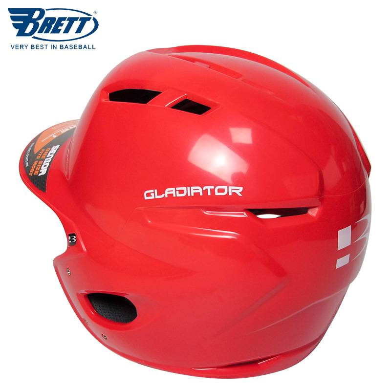 Brett2022 new stickball adult strike helmet hard -type double -ear high -level thickened competition training gear