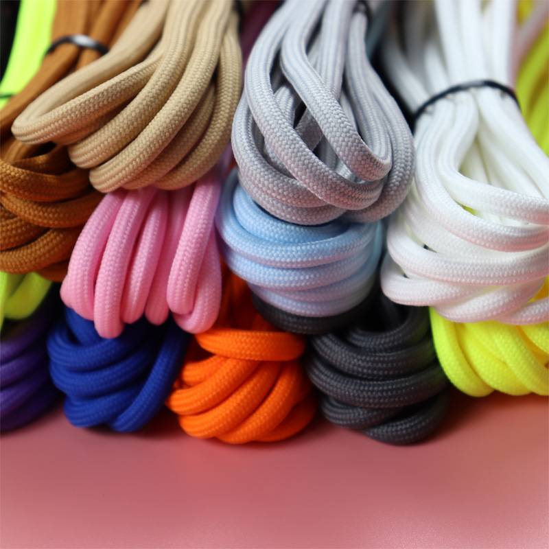 The original half-turned elliptical laces for Pike Parker's 7-generation shoe belt