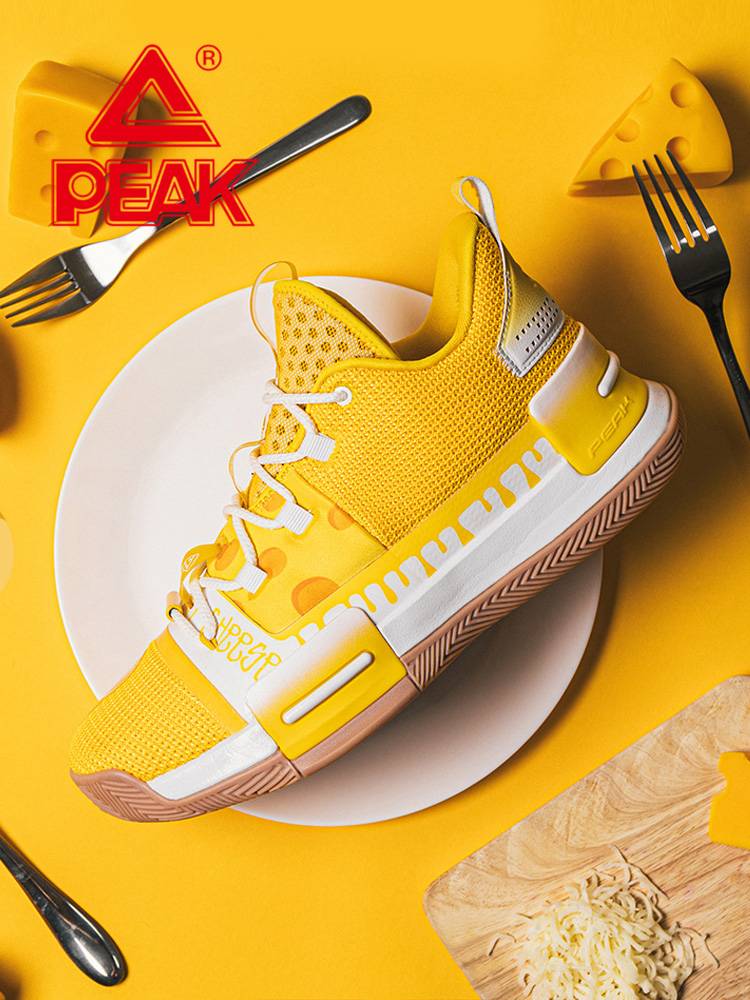 Peak Status Flash Basketball Sneakers Men and Female Cheese with erotic couple trendy fashion wear -resistant venue boots men's shoes