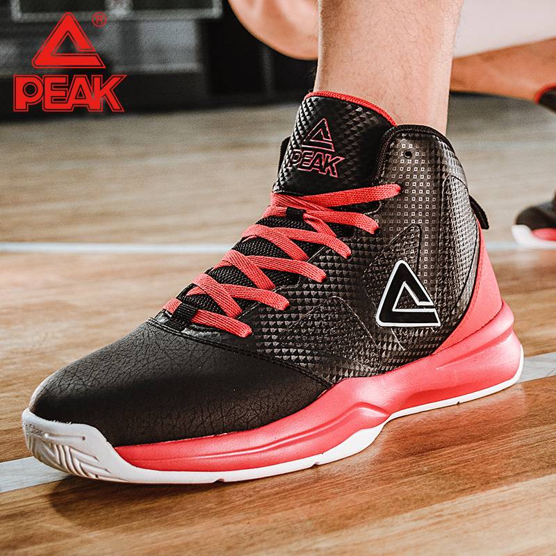 Peak basketball shoes men's summer new leather sneakers field boots outdoor shock anti -skid men's shoes sports shoes