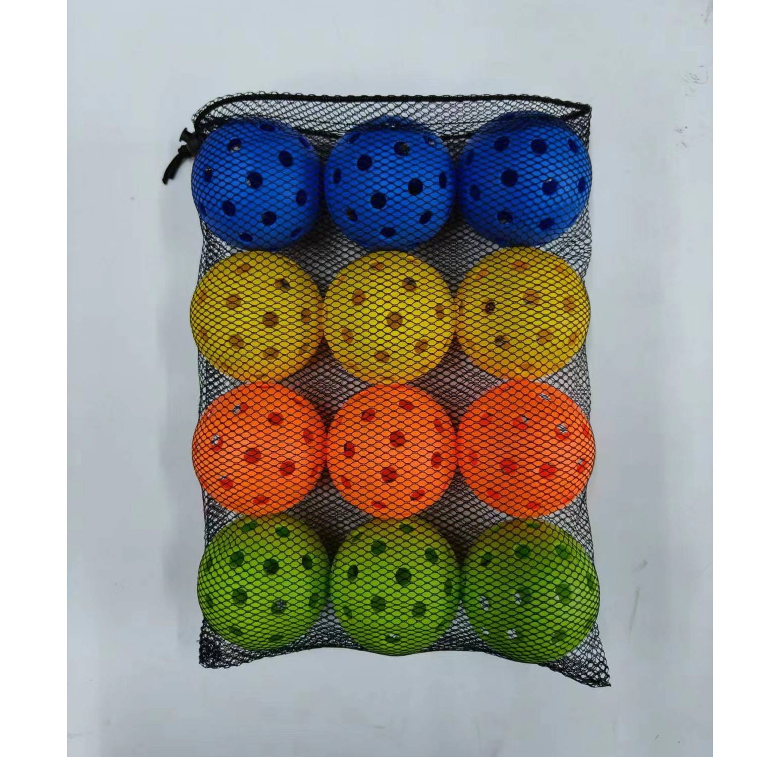 Peak injection plastic PE super hard roller ball golf training with holes with hole balls hotly sells Pickleball