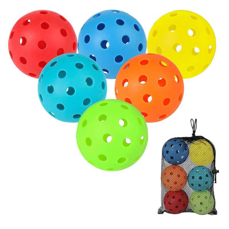 Peak injection plastic PE super hard roller ball golf training with holes with hole balls hotly sells Pickleball