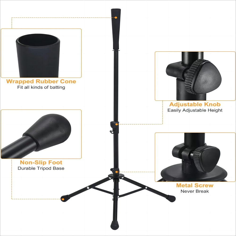Portable baseball softball strike seat adjustable baseball training device baseball baseball combat T stand baseball triangle