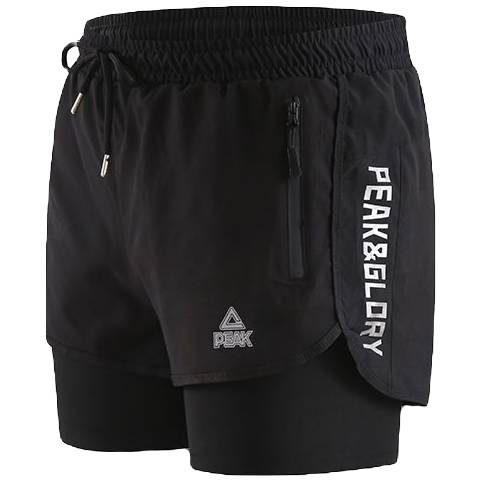 Swimming trunks double -layer Pork summer breathable new anti -embarrassing anti -free light swimming trunks 5 -point trousers to dry swimming trunks