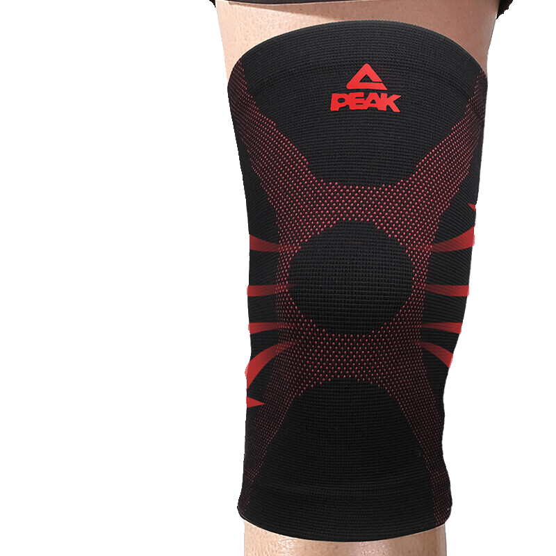 Peak/Powder knee pad men and women knitting air -ventilated knee -preserving knee -high basketball badminton ride running protective gear