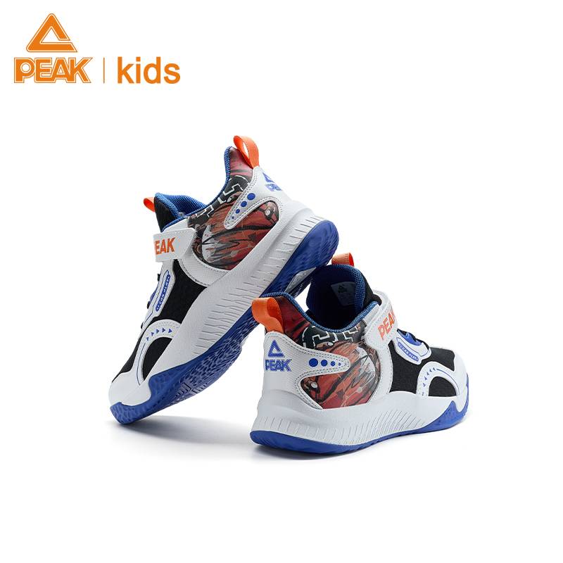 Peak children's shoes youth basketball shoes autumn and winter anti -slip big children's actual combat shoes Children's sports shoes magic stickers
