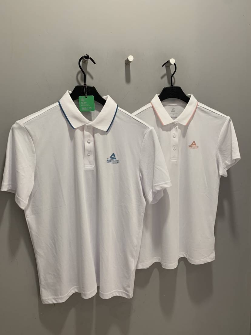 Peak Summer 2024 lapel short -sleeved men and women T -shirts POLO shirt fashion standing collar comfortable air permeability F6242027