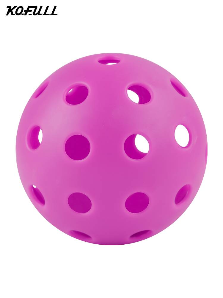 KOFULL ball 40 -hole outdoor ball 74mm high -elastic injection Plastics ball pink 3 tube 26g