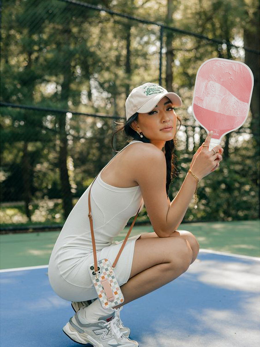 Pink racket pink high face value training competition with college student Pickleball Pickleball scrub