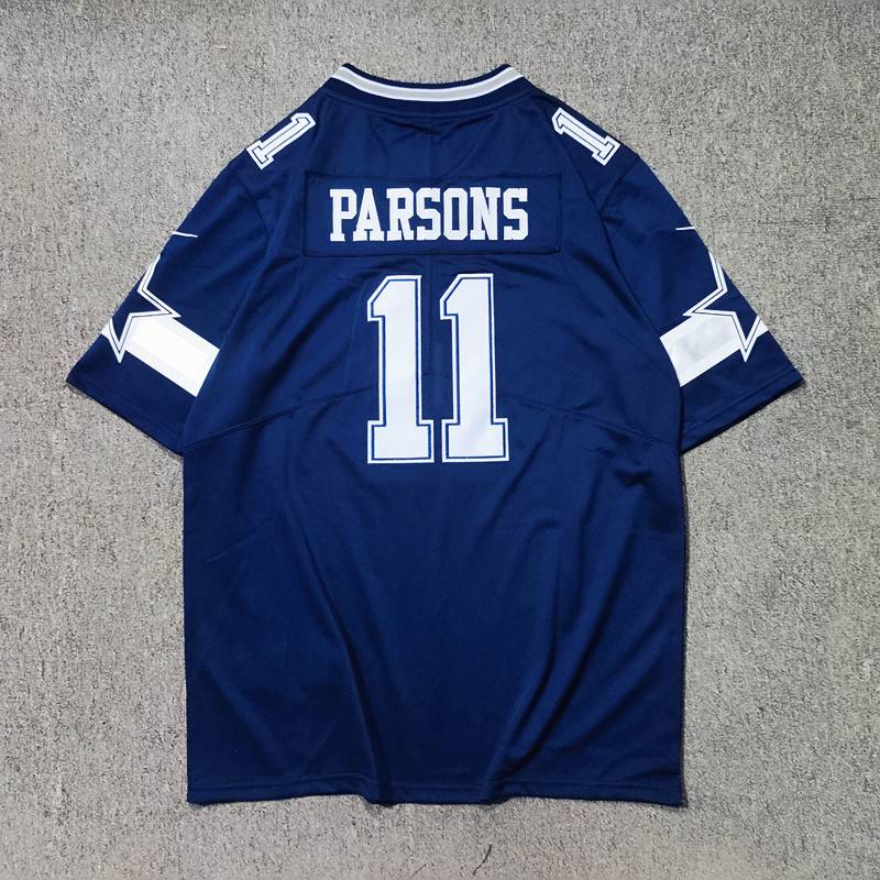 American retro embroidery rugby uniform loose street hiphop men's and women's short -sleeved hill dance top jersey jersey