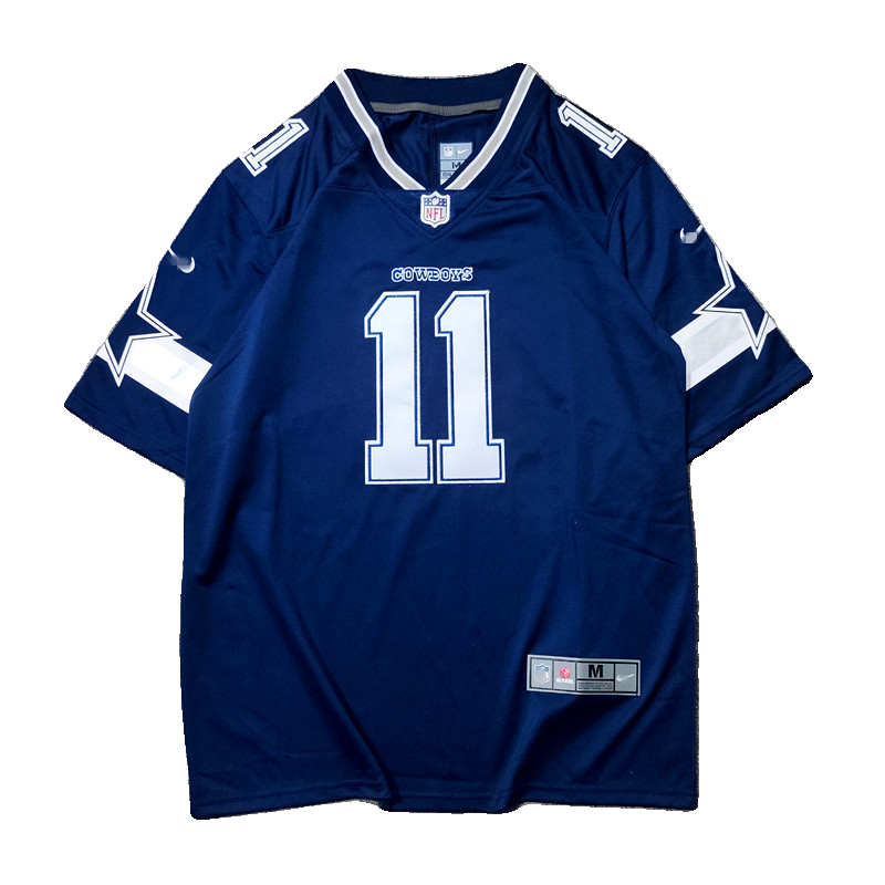 American retro embroidery rugby uniform loose street hiphop men's and women's short -sleeved hill dance top jersey jersey