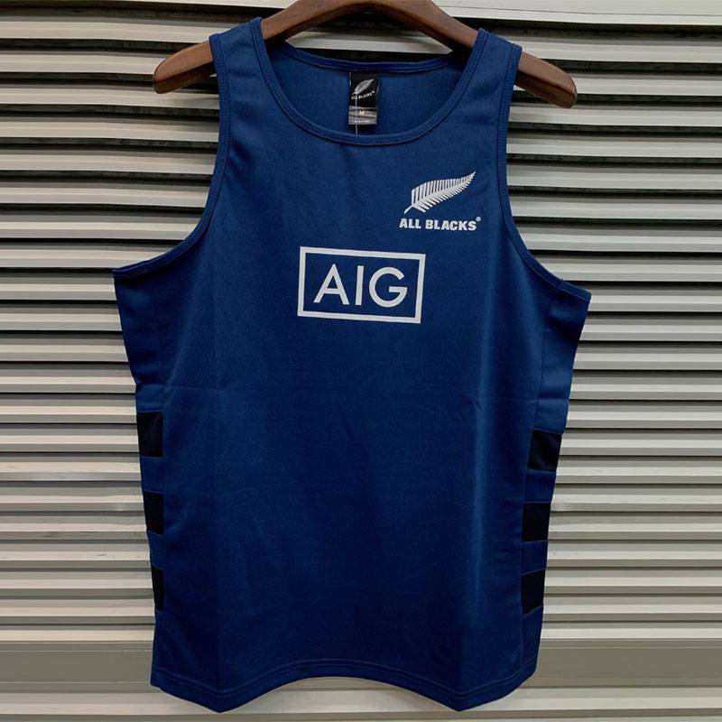 2024 New Zealand full black vest rugby uniform sleeveless training suit player VEST Rugby Jesery