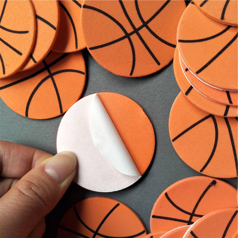 A variety of sports ball sponge stickers Children creative handmade paste material football basketball volleyball baseball football