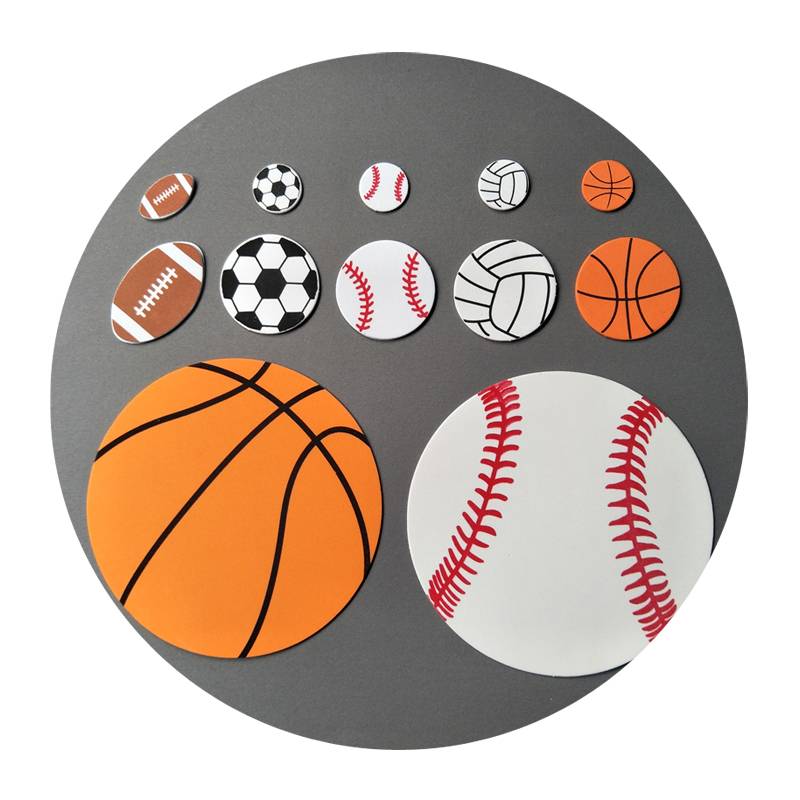 A variety of sports ball sponge stickers Children creative handmade paste material football basketball volleyball baseball football