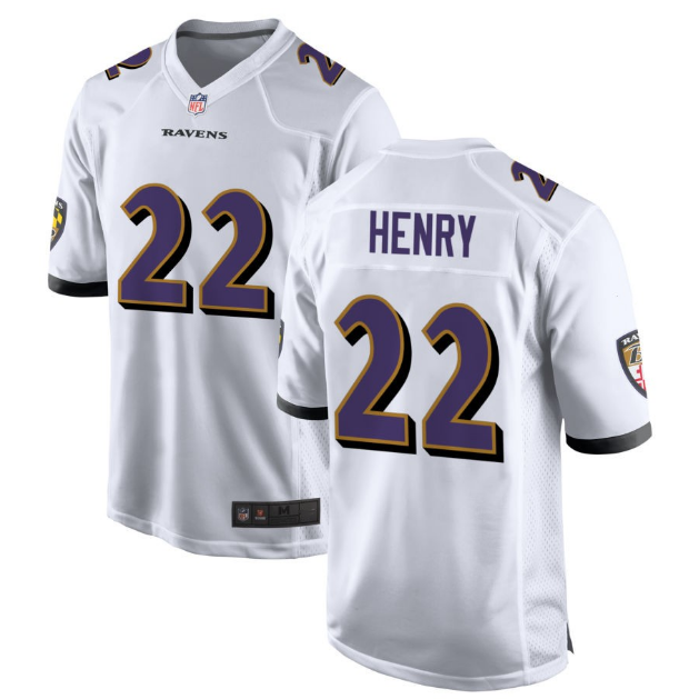 NFL Balt Mo Crow Baltimore Ravens Rugby Unit 22 Derrick Henry Jersey