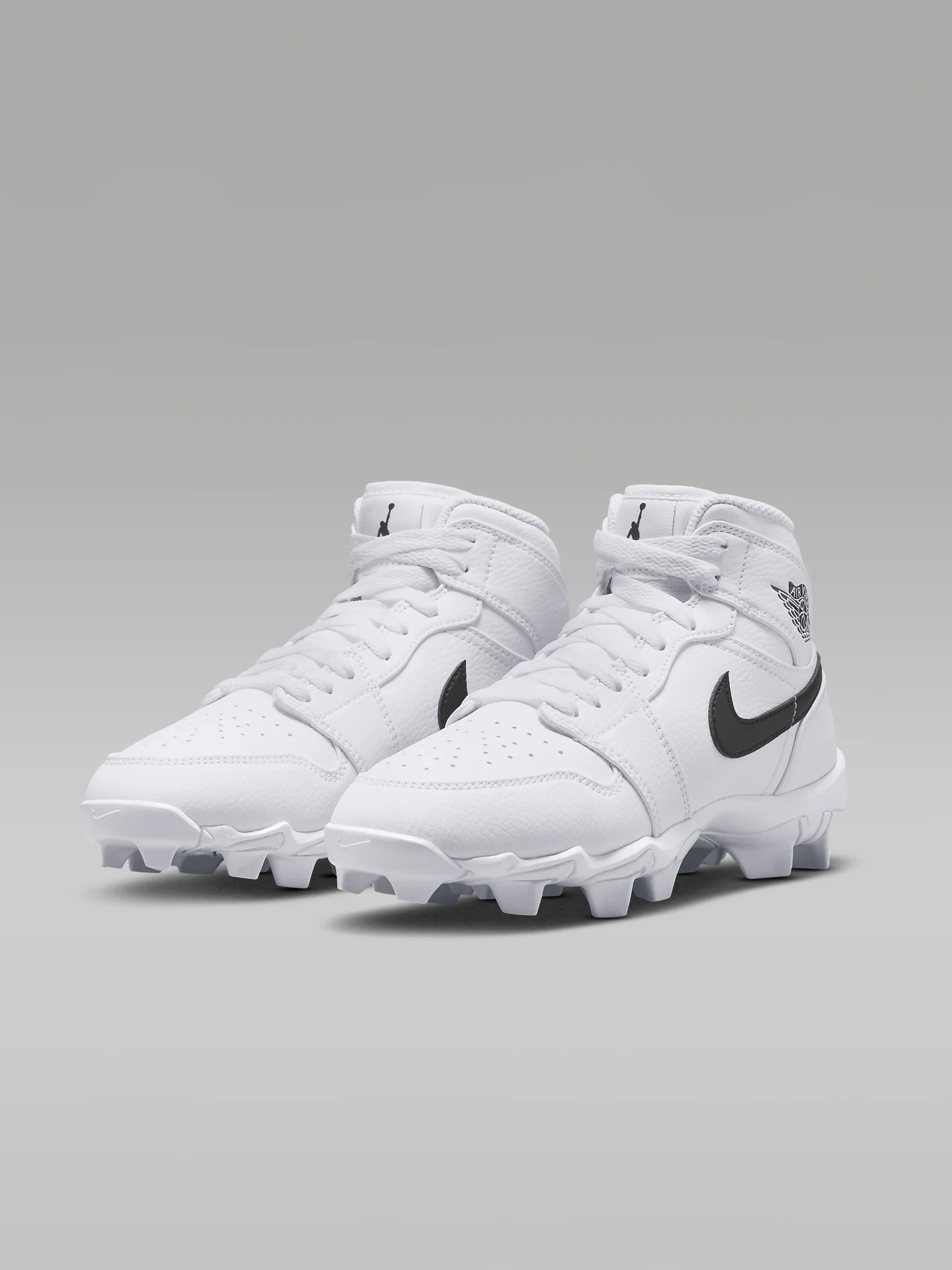 Jordan 1 MID YOUTH CLEAT American Waist Banner Rugby Shoes