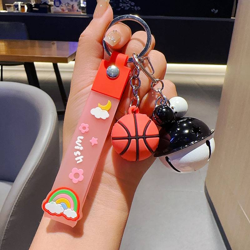 Small basketball+black and white bell