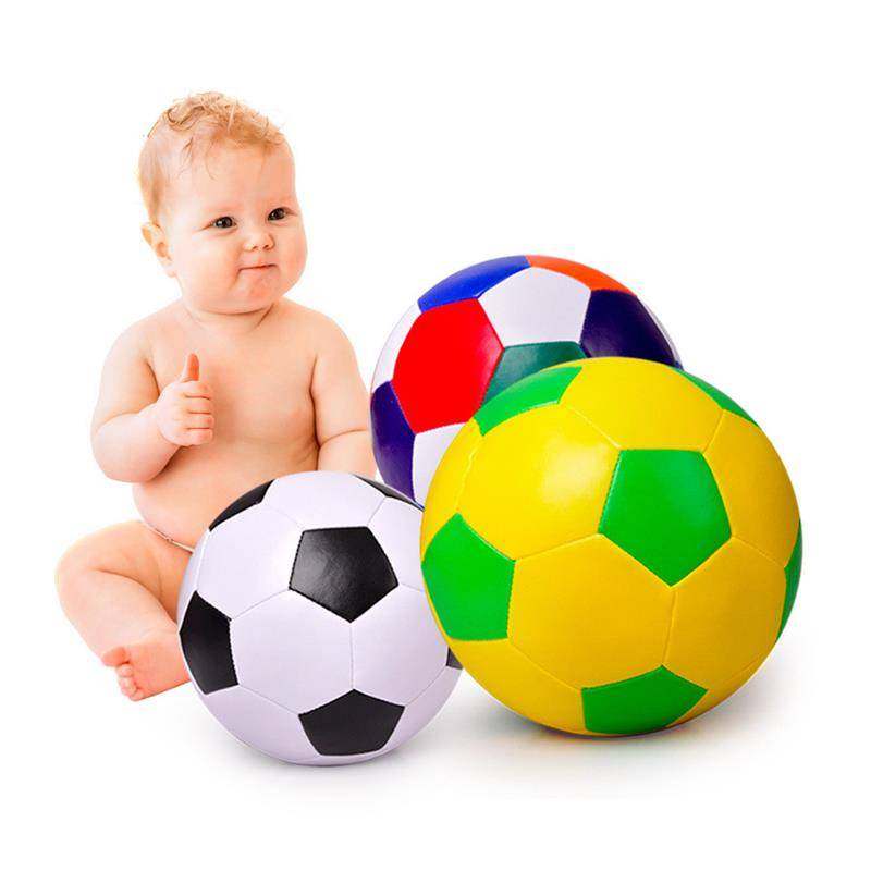 Children's soft football indoor mini -soft quiet football PU all cotton material babies coordinated ability toys