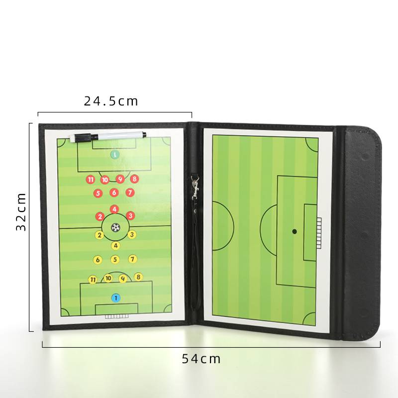 Professional portable football tactical board basketball training combat board magnetic rubbing writing folding competition training tactical disk