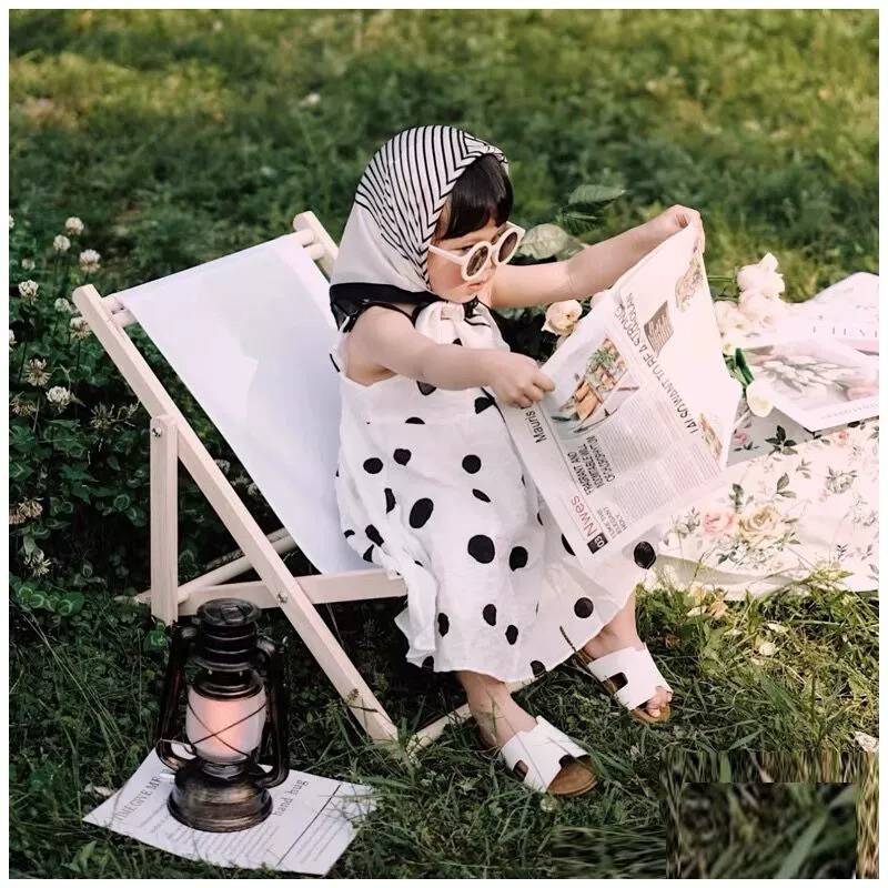 Black and white striped head scarf