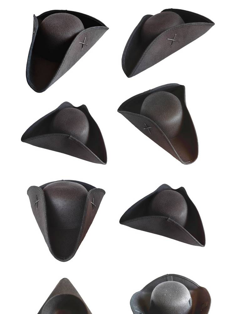 COS court hats, Philharmonic Pirate Hat Captain Captain Hat Hat Pirate Sailor Hat Triangle Trippical Caribbean Pirate Hat