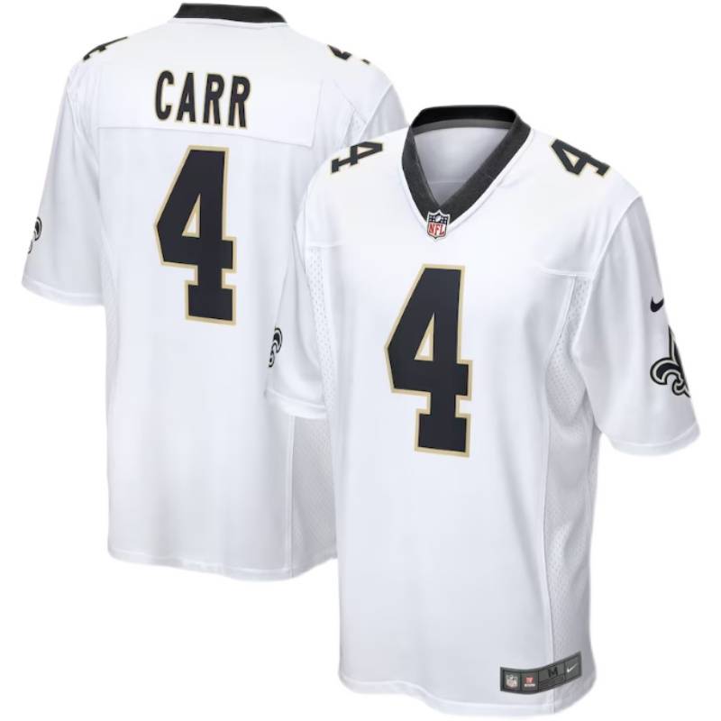 NFL New Orleans Saints Rugby Uniform No. 4 Derek Carr Jersey Male