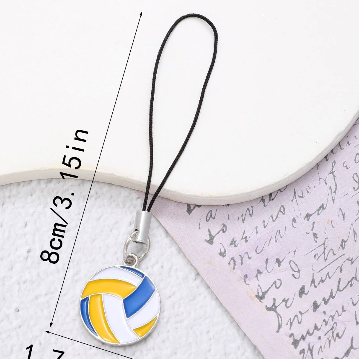 Creative ball small pendant volleyball baseball mobile phone chain basketball football ornament tennis volleyball male girl small gift
