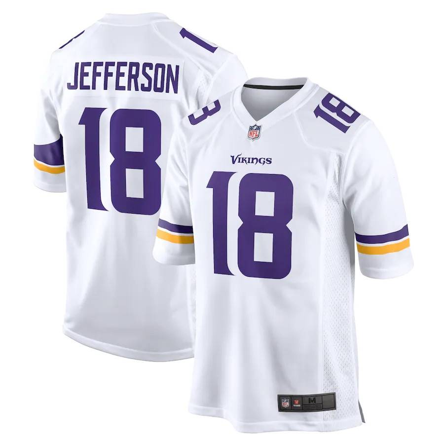 Minnesota Virgin Vikings Rugby Uniform No. 18 Justin Jefferson Sports