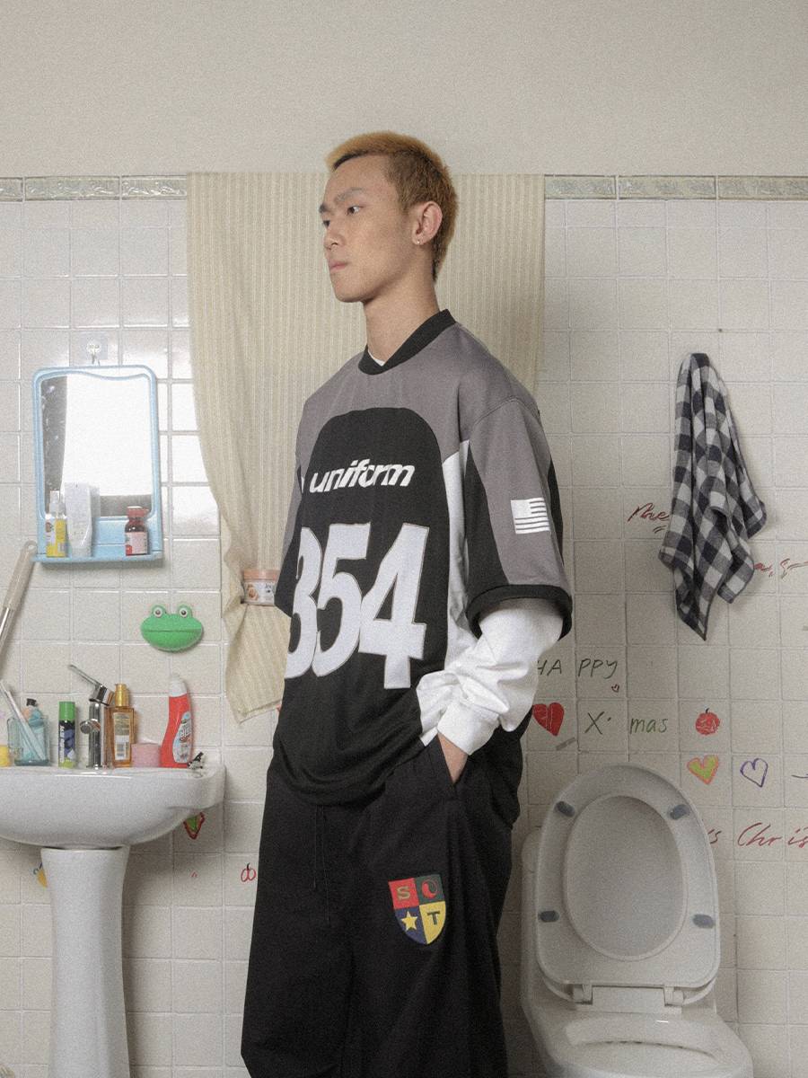 Something by Coc Cube Playing Rugby Player Training Server Soby Printing Short -sleeved T -shirt