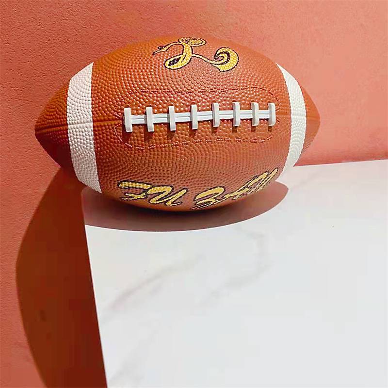 New Fully Rugby Competition No. 3 Kindergarten No. 9 Adult Training Ball Brown Red Ball Handiculum