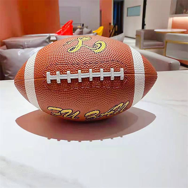 New Fully Rugby Competition No. 3 Kindergarten No. 9 Adult Training Ball Brown Red Ball Handiculum