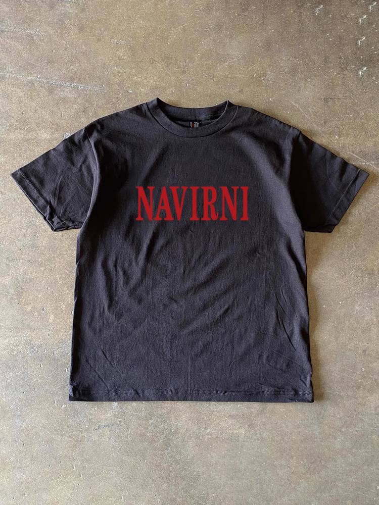 Money and charitable 260 grams of heavy cotton!European and American Nirvana Band Short -sleeved T -shirt Hip -Hop Loose