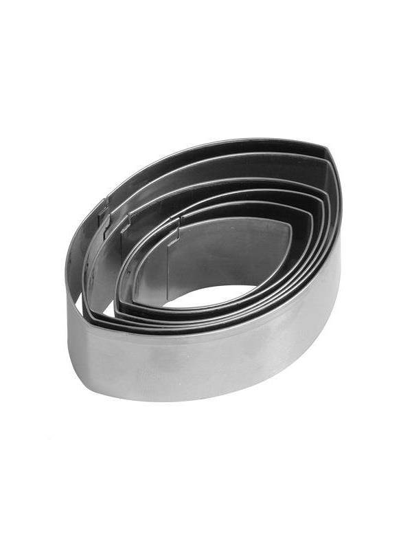 6 sets of rugby stainless steel biscuits cookie DIY cookie cookies, handmade baking tools