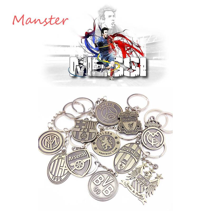 Juventus Real Madrid Key Buckle Chelsea Mimi Manchester United Pendant Messi C Ronaldo Football Scenic Fans Gift