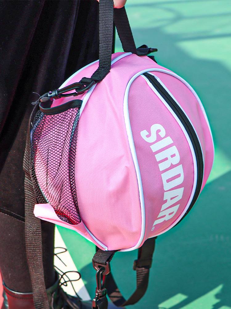 Basketball bag single -shoulder diagonal training sports backpack basketball bag student children's football volleyball storage bag net pocket