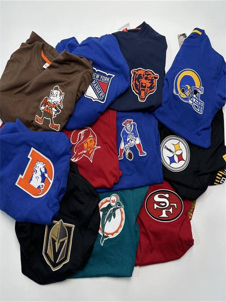Original single M & N joint -name rugby and ice hockey all -cotton collar long sleeve T -shirt embroidered logo large slimming bottoming shirt