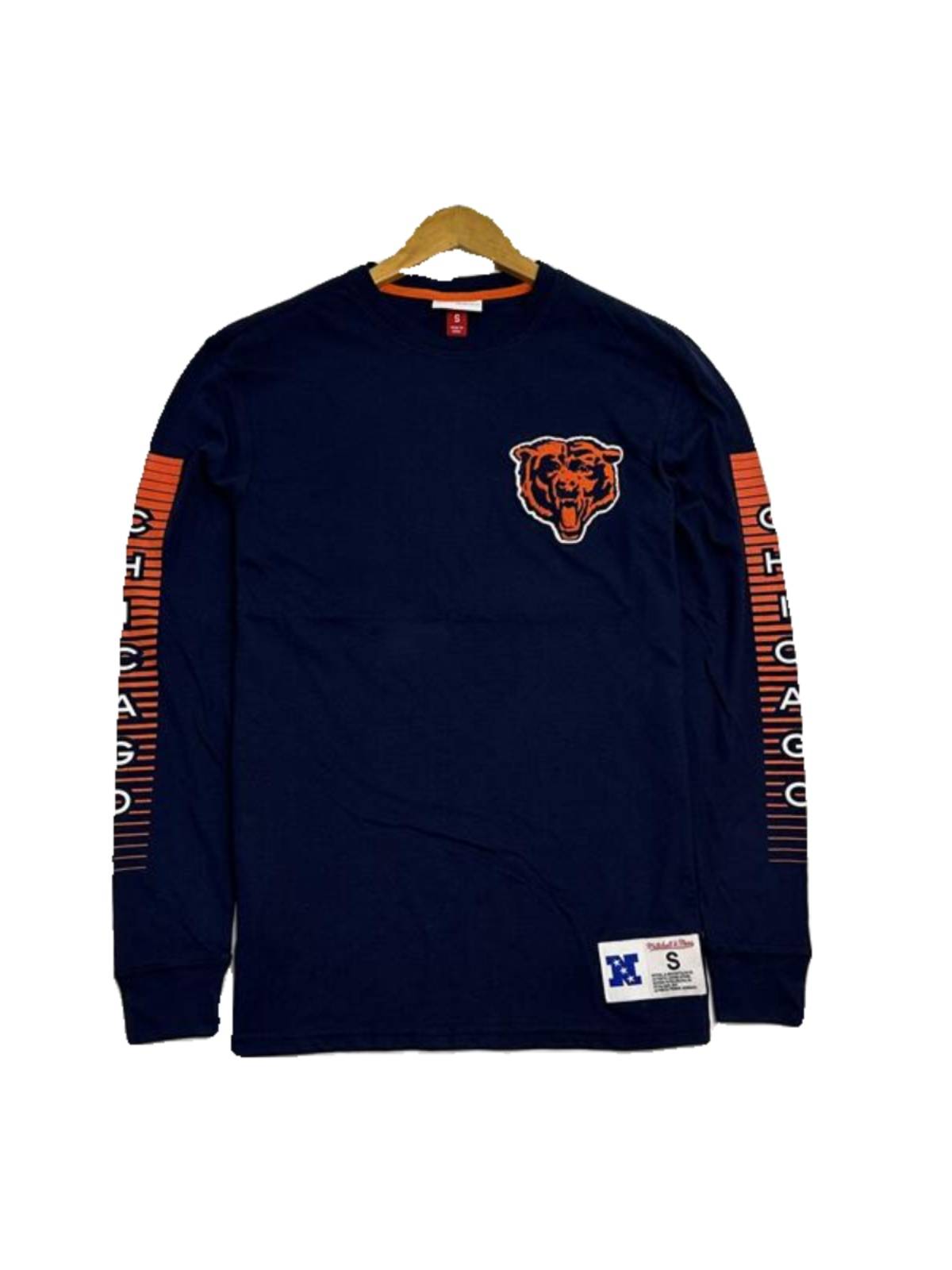 Original single M & N joint -name rugby and ice hockey all -cotton collar long sleeve T -shirt embroidered logo large slimming bottoming shirt