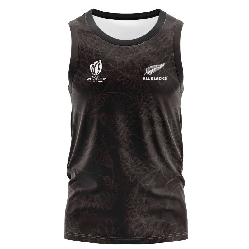 2024 New Zealand All Black Team vest women's clothing children's rugby uniform all black vest Rugby