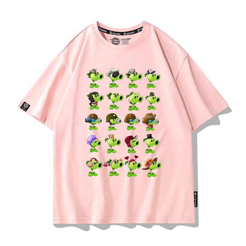 Short -sleeved pink 4