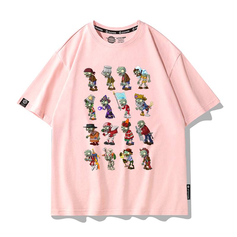 Short -sleeved pink 5