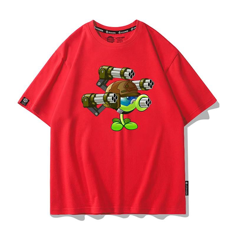 Short -sleeved red 1