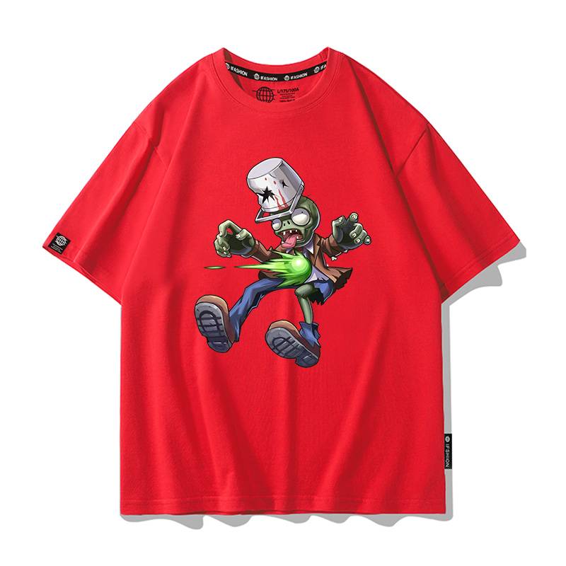 Short -sleeved red 3