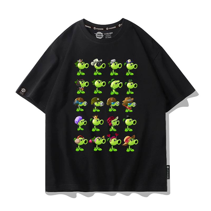 Short -sleeved black 4