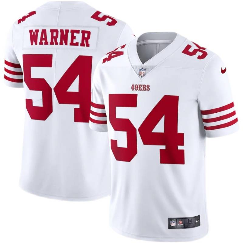 NFL San Francisco 49 people 49ers rugby uniform No. 54 Fred Warner jersey
