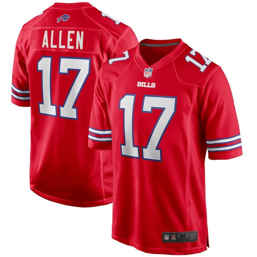 Buffalo Buffalo Bills rugby uniform No. 17 Josh Allen jersey sportswear men