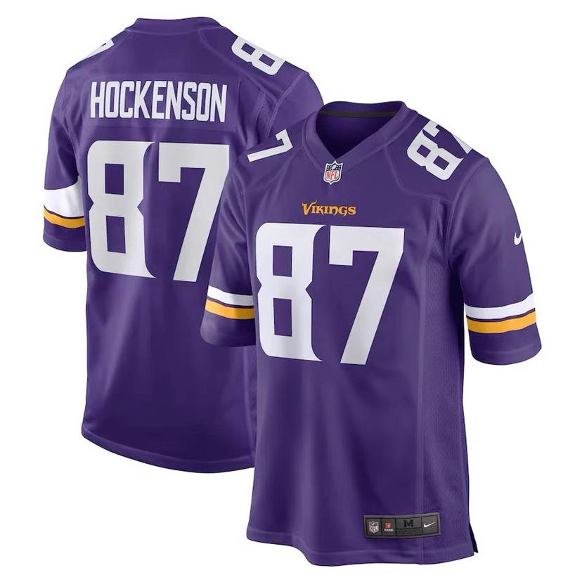 Cross-border NFL Minnesota Vikings football suit 87 T.J. Hockenson