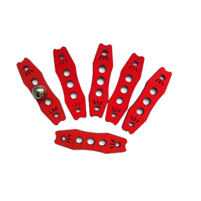 Net red positioning three -hole leather slingshot fiber anti -slip, non -slip, wear -resistant no flat skin steel pearl pocket sea school